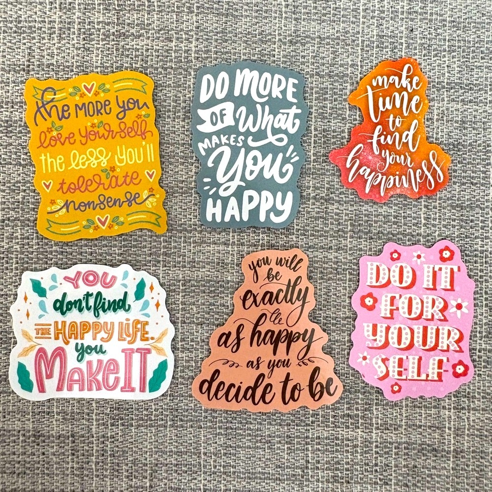 Inspirational Quote Stickers Set